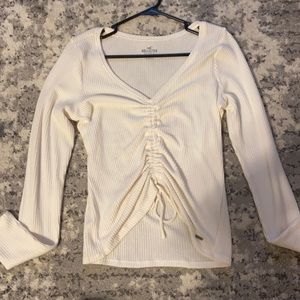 Hollister white sweater